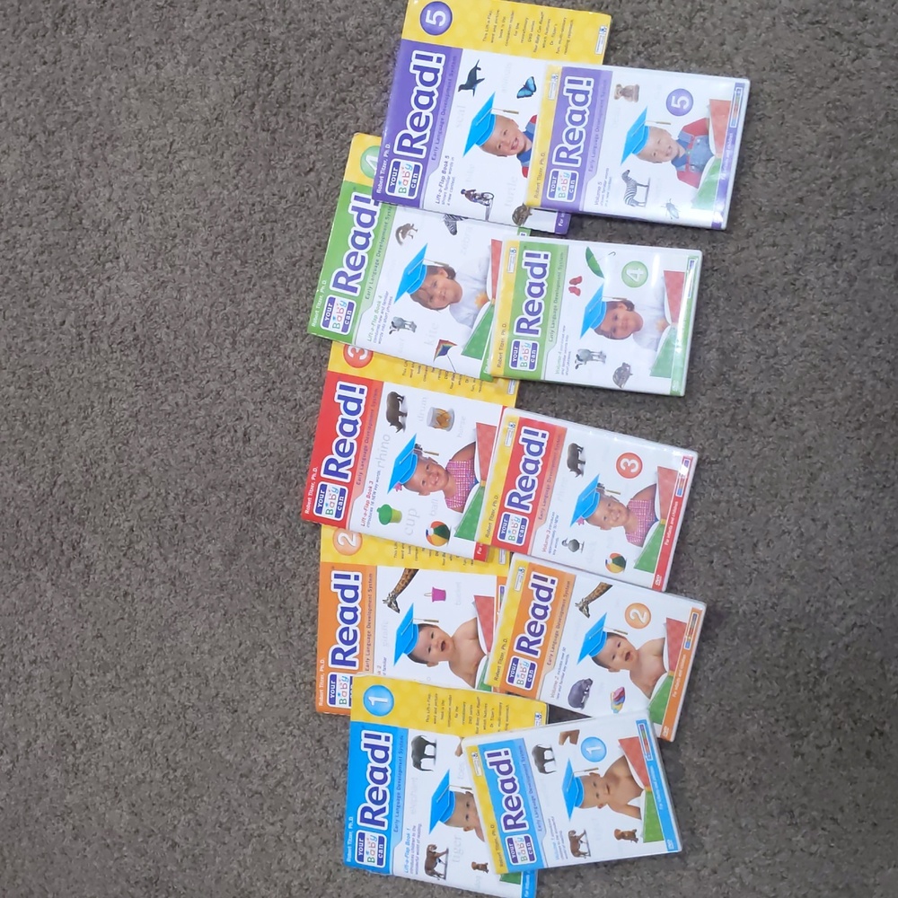 Your Baby Can Read Multi Sensory Reading System DVDs & Books 1-5